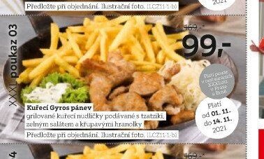 Kuřecí Gyros pánev