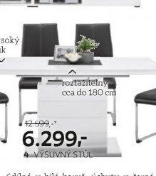 Výsuvný stůl