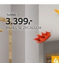 Panel se zrcadlem