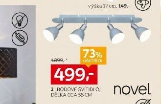 2 BODOVÉ SVÍTIDLO, DÉLKA CCA 55 CM