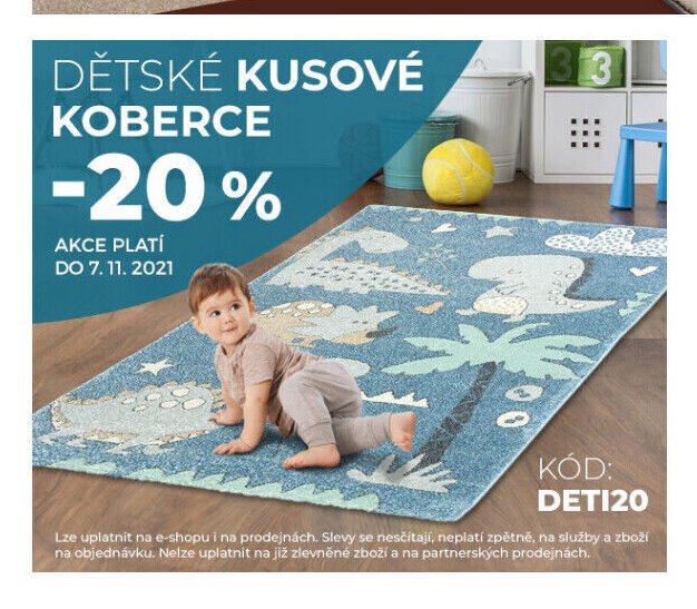 DĚTSKÉ KUSOVÉ KOBERCE