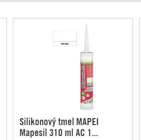 Silikonový tmel MAPEI Mapesil 310 ml AC 100