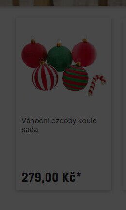 Vánoční ozdoby koule sada