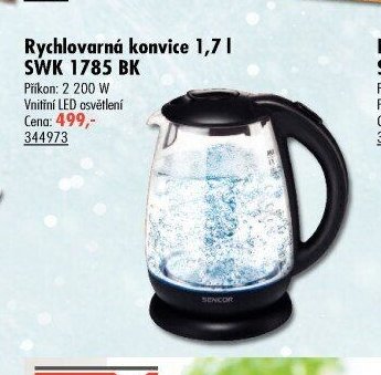 Rychlovarná konvice 1,7 l SWK 1785 BK
