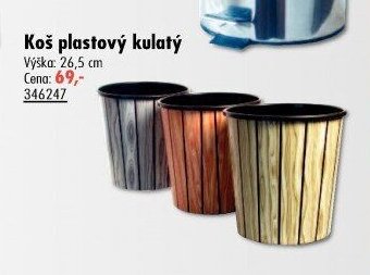 Koš plastový kulatý