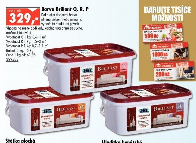 Barva Brillant Q, R, P