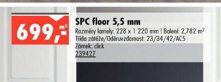 SPC floor 5,5 mm