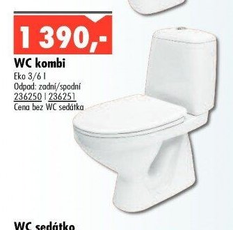 WC kombi Eko 3/6 l