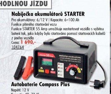 Nabíječka akumulátorů STARTER