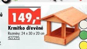 Krmítko dřevěné
