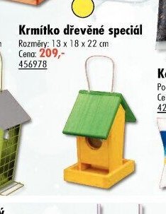 Krmítko dřevěné speciál