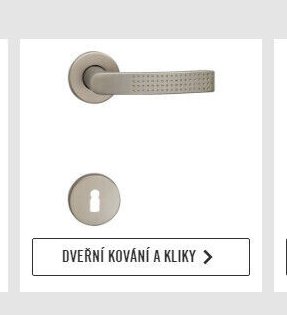 Dveřní kování a kliky