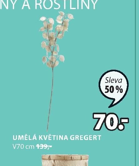 UMĚLÁ KVĚTINA GREGERT