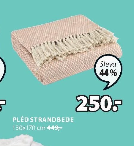 PLÉD STRANDBEDE