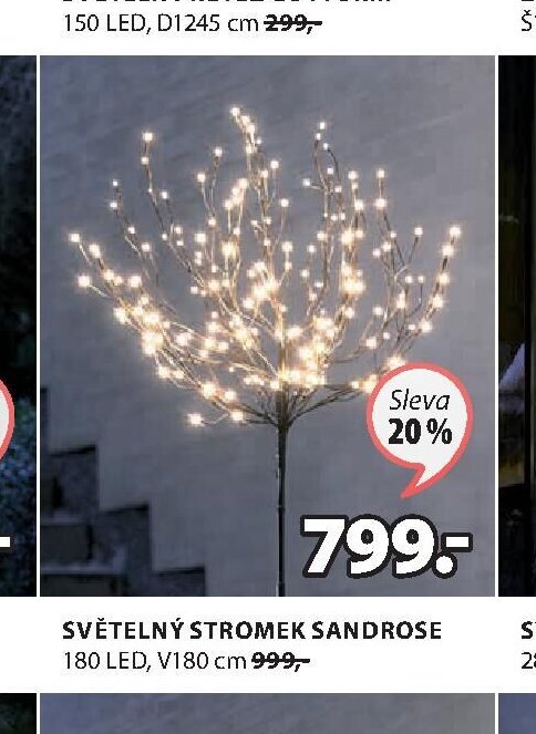 SVĚTELNÝ STROMEK SANDROSE