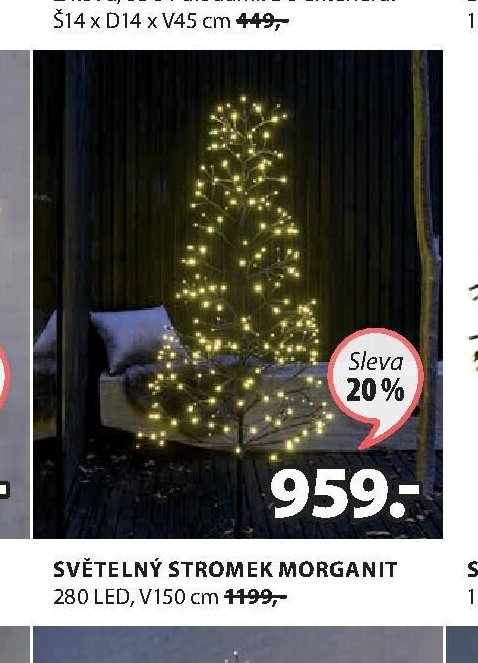 SVĚTELNÝ STROMEK MORGANIT