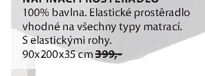 Napínací prostěradlo