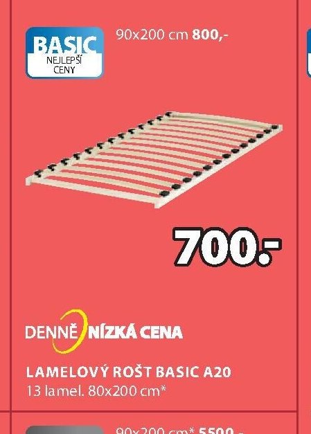 Lamelový rošt BASIC A20