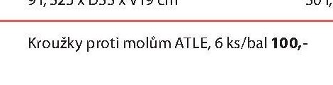 Kroužky proti molům ATLE