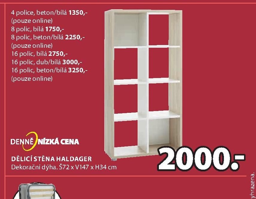 DĚLICÍ STĚNA HALDAGER