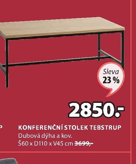 KONFERENČNÍ STOLEK TEBSTRUP