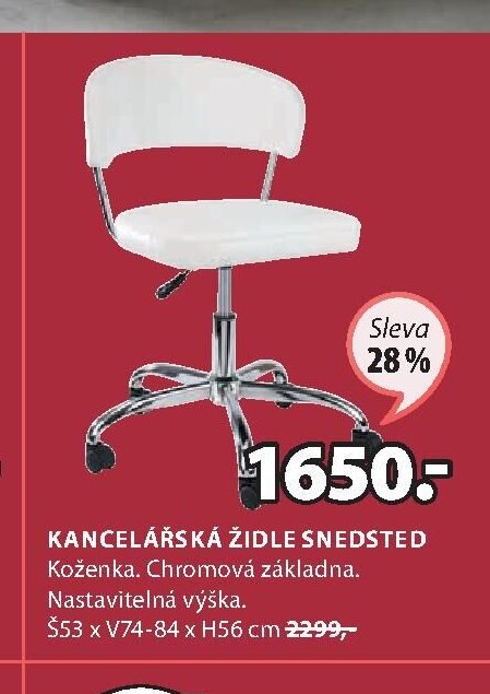 KANCELÁŘSKÁ ŽIDLE SNEDSTED