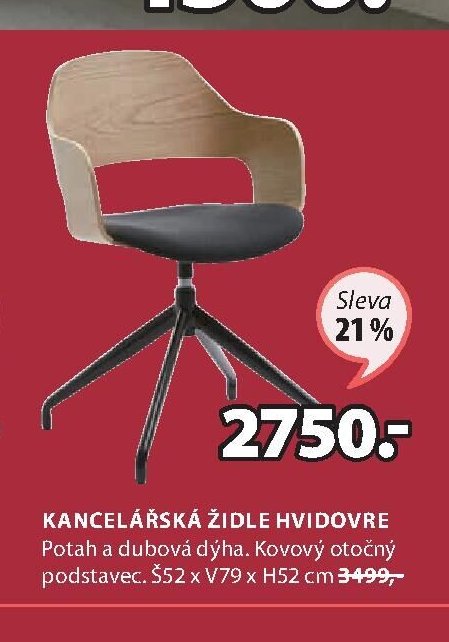 KANCELÁŘSKÁ ŽIDLE HVIDOVRE