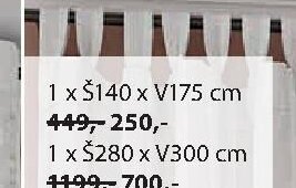 Záclona (varianty Š140 x V175 cm)