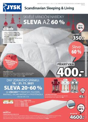 akční leták Jysk 18.11.2021-5.12.2021