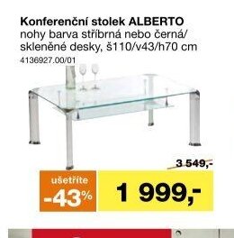 Konferenční stolek ALBERTO