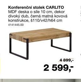 Konferenční stolek CARLITO