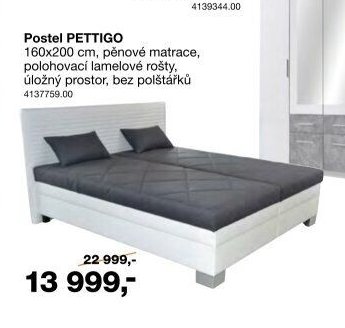 Postel PETTIGO 160x200 cm