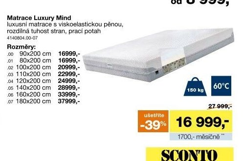Matrace Luxury Mind