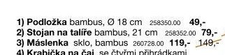 1) Podložka bambus