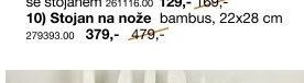 10) Stojan na nože bambus