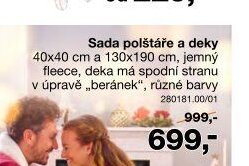 Sada polštáře a deky