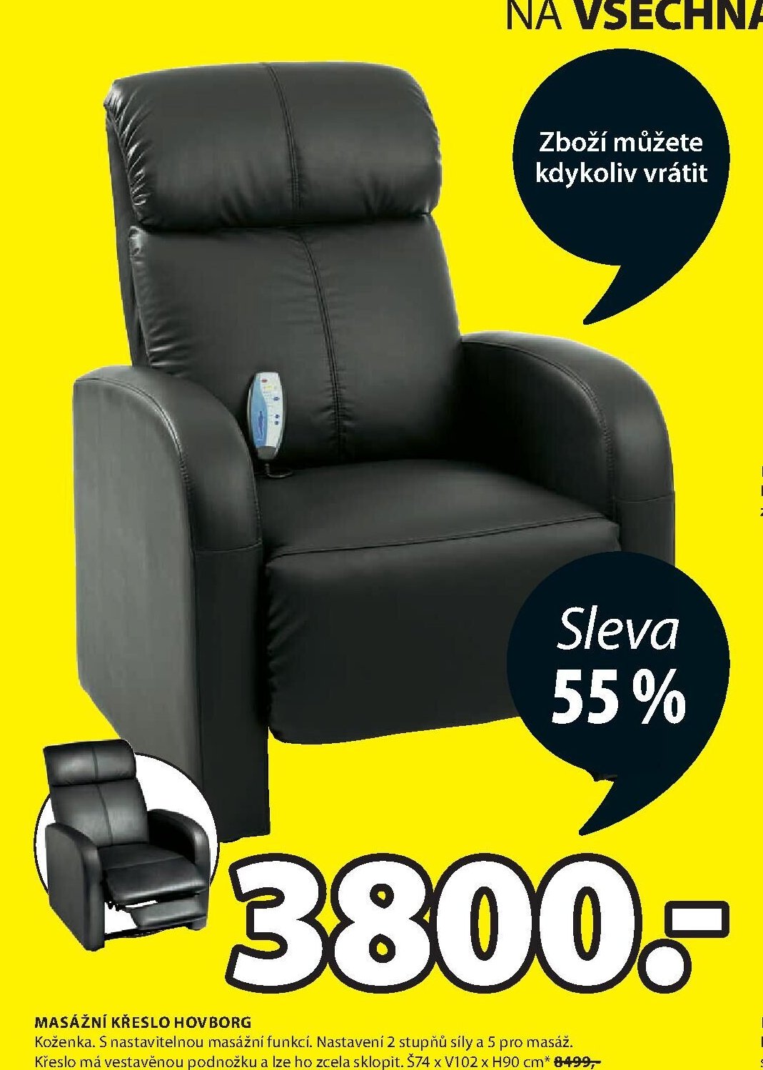 MASÁŽNÍ KŘESLO HOVBORG