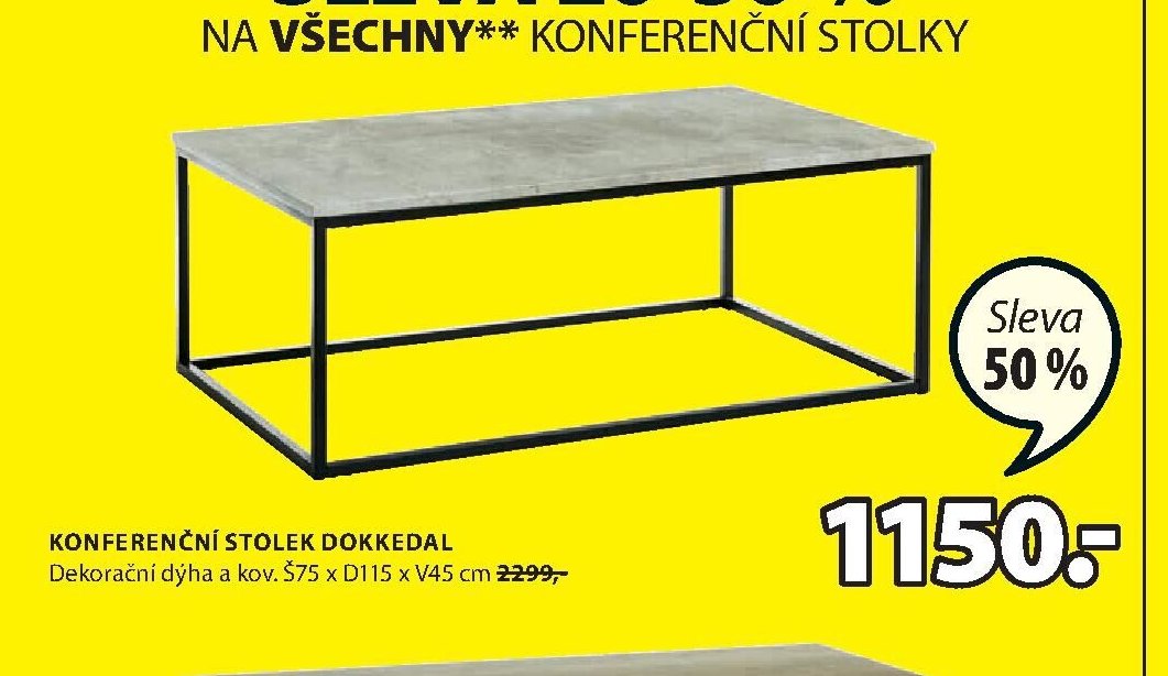 KONFERENČNÍ STOLEK DOKKEDAL