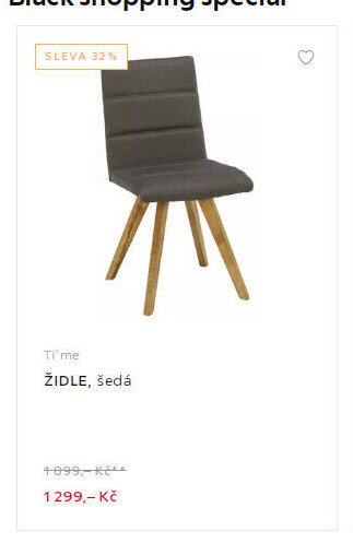 Ti'me ŽIDLE, šedá