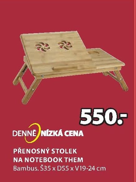 Přenosný stolek na notebook THEM