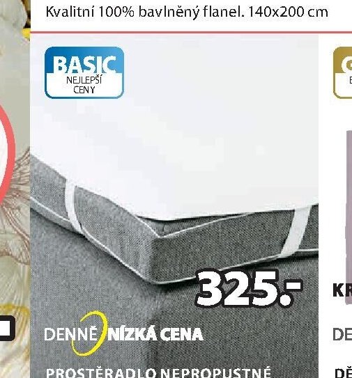 Prostěradlo nepropustné