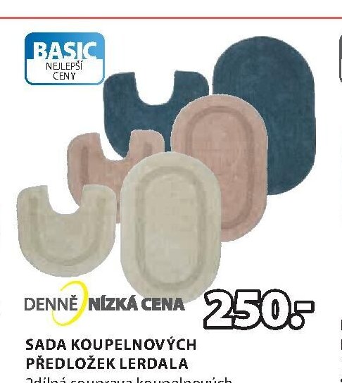SADA KOUPELNOVÝCH PŘEDLOŽEK LERDALA