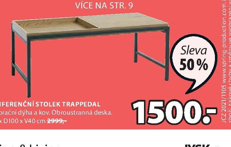 KONFERENČNÍ STOLEK TRAPPEDAL