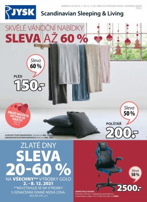 akční leták Jysk 29.11.2021-15.12.2021