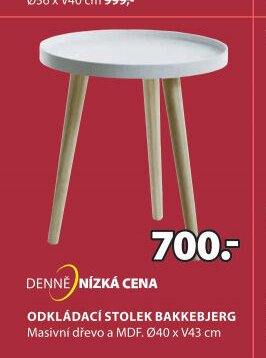 ODKLÁDACÍ STOLEK BAKKEBJERG