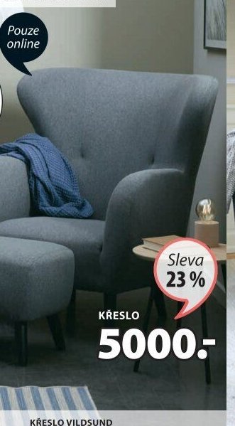 Křeslo a taburet VILDSUND