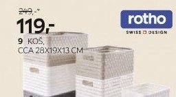 9 KOŠ, CCA 28X19X13 CM