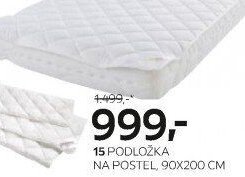 15 PODLOŽKA NA POSTEL, 90X200 CM