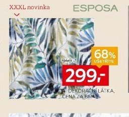 4 Dekorační látka