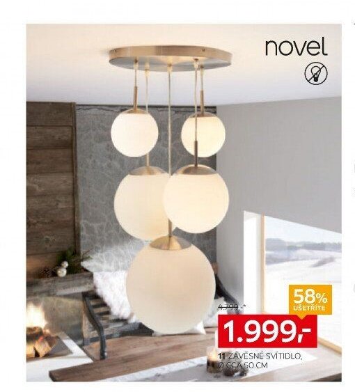11 ZÁVĚSNÉ SVÍTIDLO, CCA 50 CM